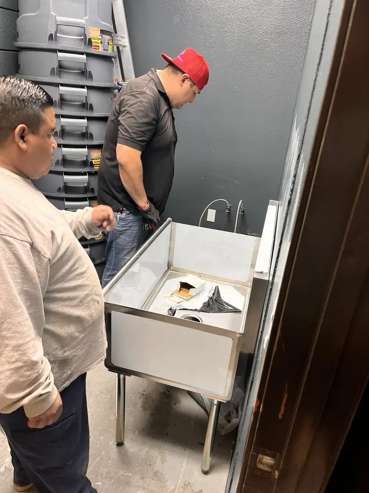 Commercial plumbing and sink installation in Oceanside